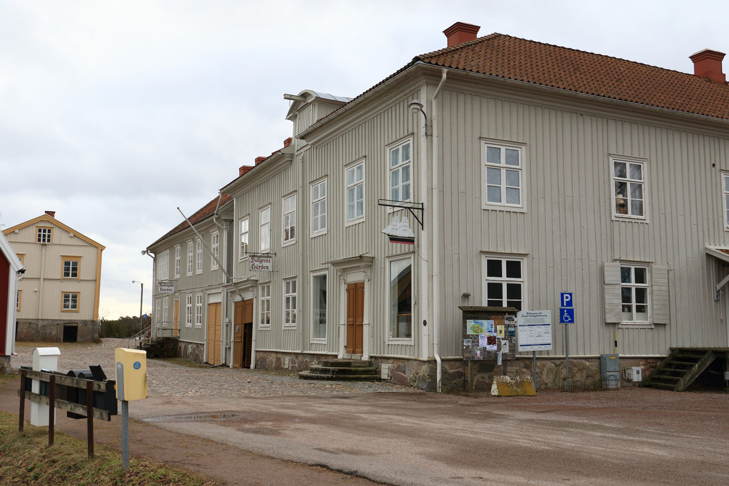 Harbergska och Hullgrenska gårdarna Foto: Stefan Svenaeus 2024