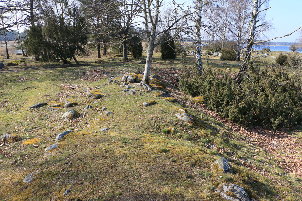 Rester av Svinö skans Foto: Stefan Svenaeus 2024