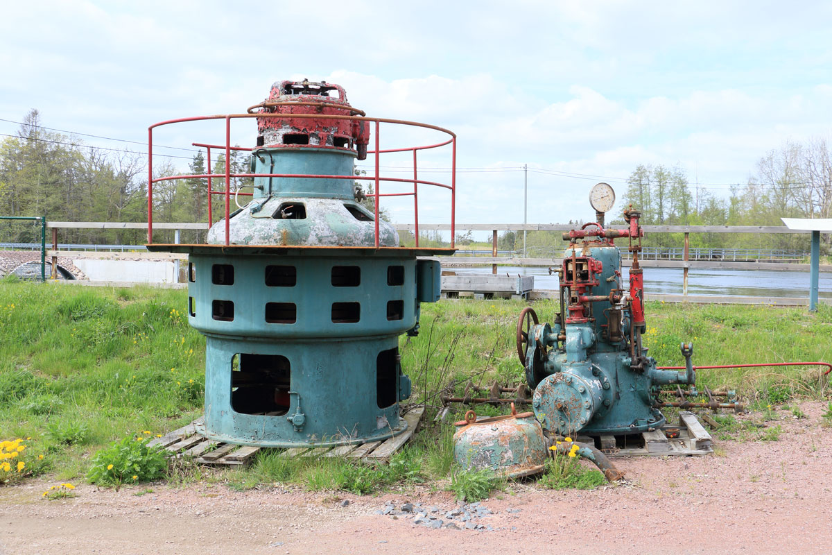 Gammal, utbytt turbin Foto: Stefan Svenaeus 2024