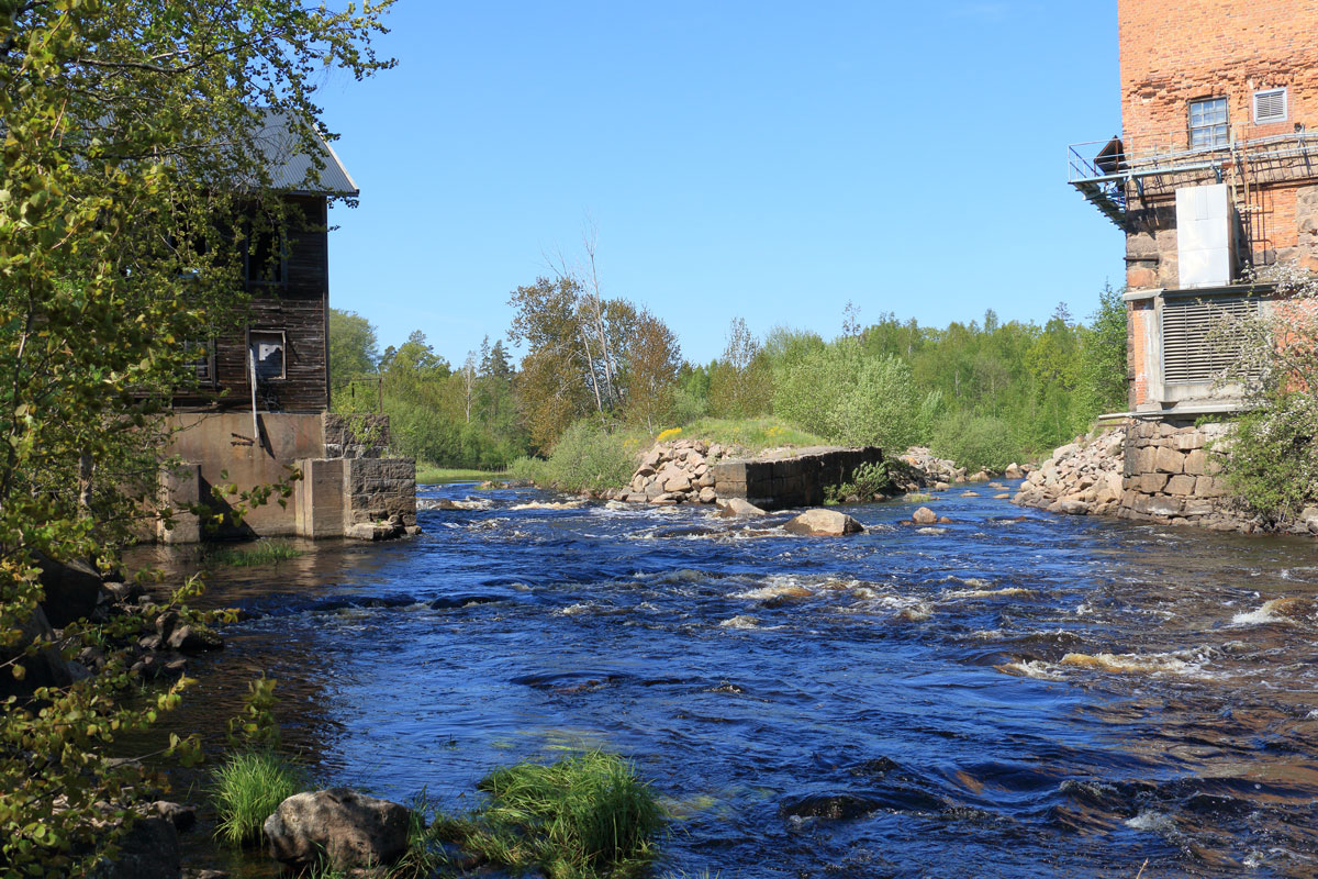 Kraftverksdammen är utriven Foto: Stefan Svenaeus 2024