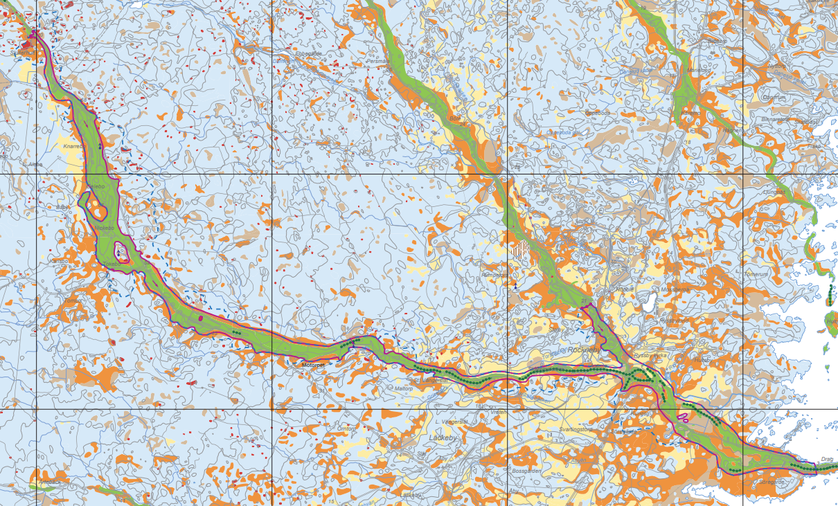 Karta: Sveriges Geologiska Undersökning
